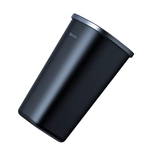 Baseus Car Dust Bin Small Dust-Free Vehicle Mounted Trash Can for Car Office Desktop Study with 90 Garbage Bags, Capacity: 800ml (Black), Plastic, Open-Top - Image 3