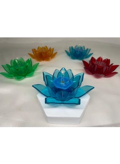 TED TECH Set of 8 Lotus Diya Water Sensor Diya Pani Diya Kamal Diya Led Lotus Diya Diya Lights Diwali Diya  - Image 3