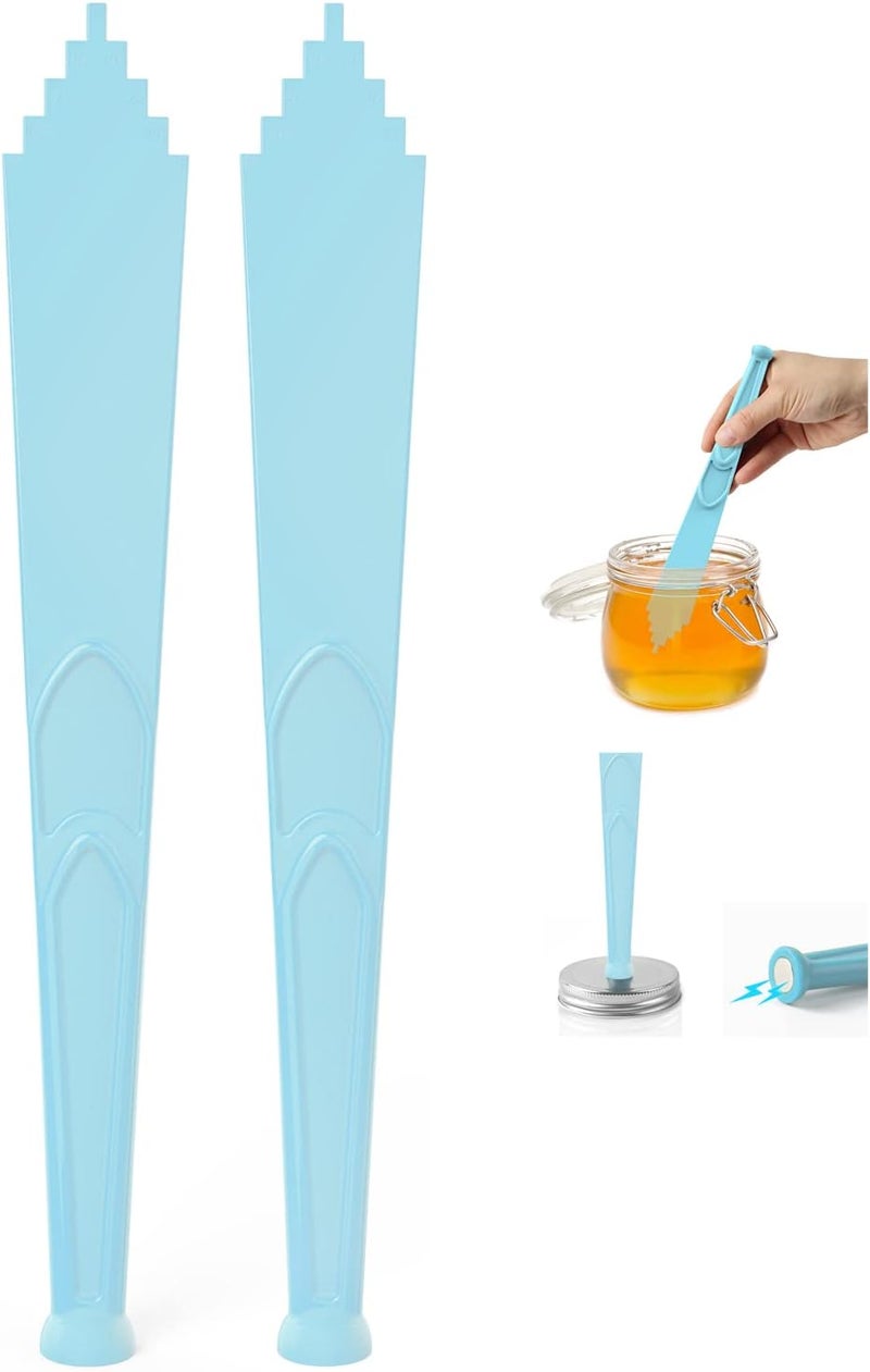 Pisol 2 Pieces Canning Tools Kit, 3 In 1 Magnetic Lid Lifter Jar Lid Lifter and Canning Bubble Popper Bubble Remover Measurer Canning Tools, Canning Supplies - Image 1