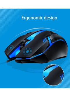 FPC Rainbow Backlit Wired Keyboard and Mouse,Floating Keycap Strong, Wear-resistant, Comfortable Feel Keyboard for Business Office  - Image 5