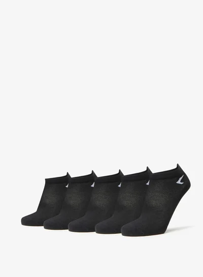Dash Men's Logo Print Ankle Length Socks - Set of 5