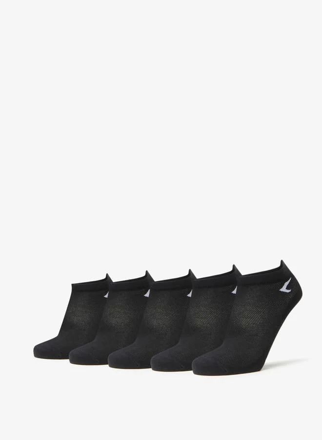 Dash Men's Logo Print Ankle Length Socks - Set of 5