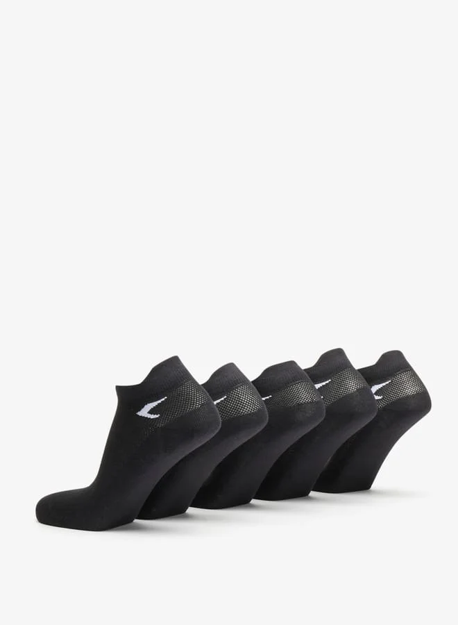 Dash Men's Logo Print Ankle Length Socks - Set of 5
