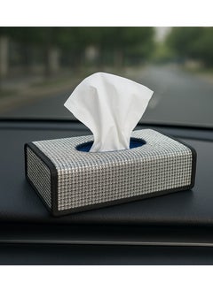 Generic Luxury Car Tissue Box Cover – Sparkling Rhinestone Design with Black Sides – Silver & Black – Dashboard Tissue Holder for Cars  - Image 2