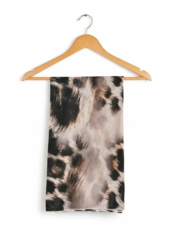 عبايات لمحة طرحة ليوبارد كلاسيك – شيفون بنقشة فهد راقية