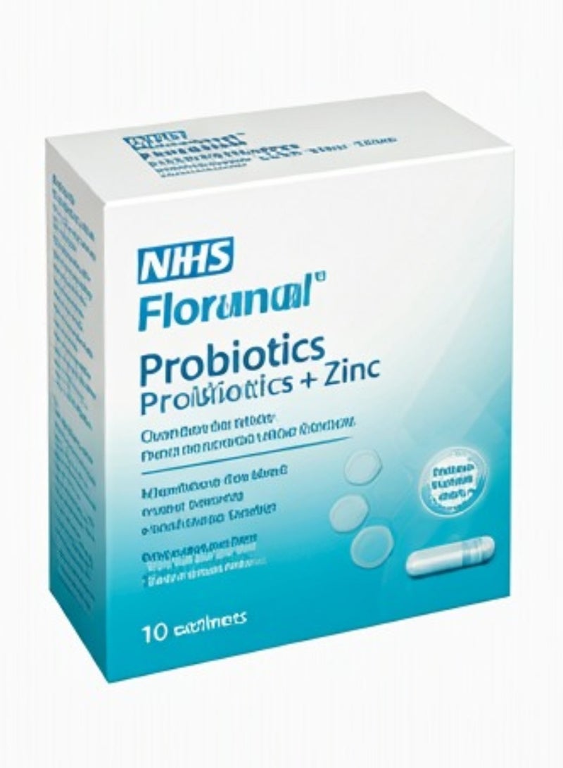 NHS NHS Floranal Probiotic and Zinc 10 Sachets - Image 2