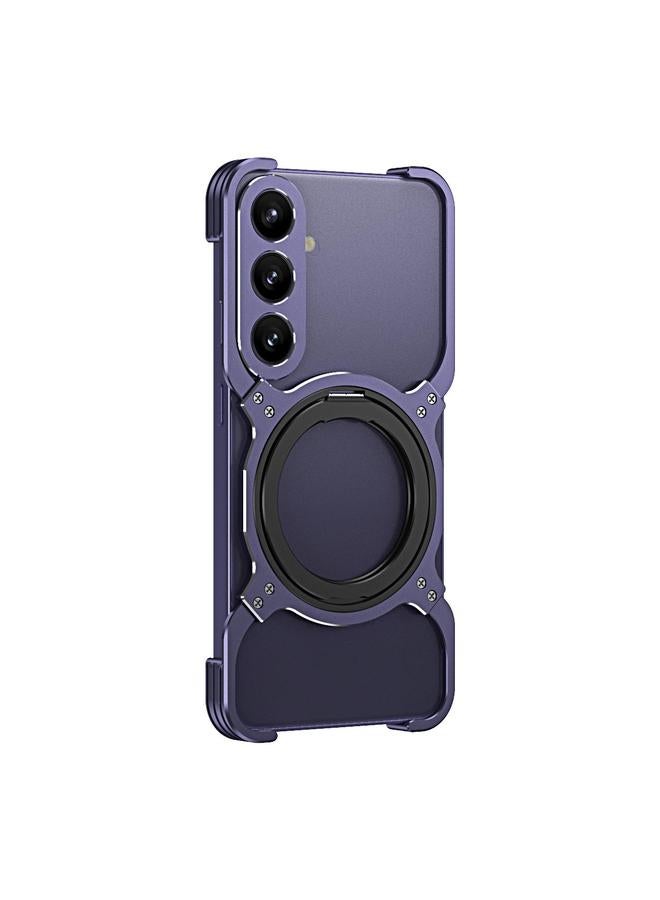 اس-توب جراب معدني لهاتف Samsung Galaxy S25 5G مزود بذراع ميكانيكي بدون حواف وحامل MagSafe - Image 2