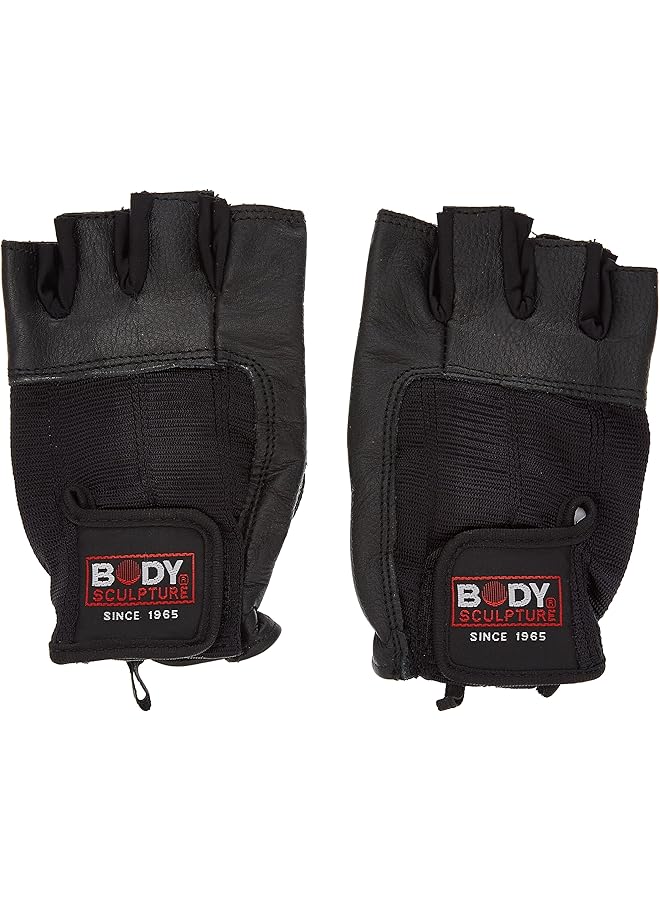 BODY SCULPTURE Spandex Leather Glove Blk P25 S  - Image 1