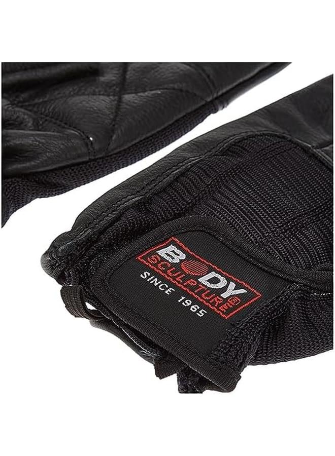 BODY SCULPTURE Spandex Leather Glove Blk P25 S  - Image 4