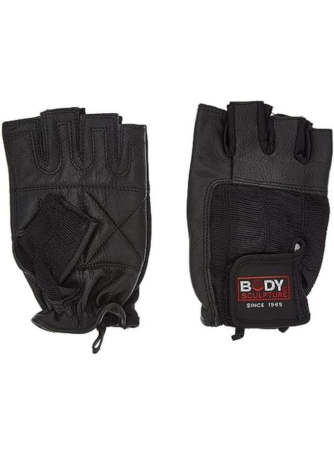 BODY SCULPTURE Spandex Leather Glove Blk P25 S  - Image 2