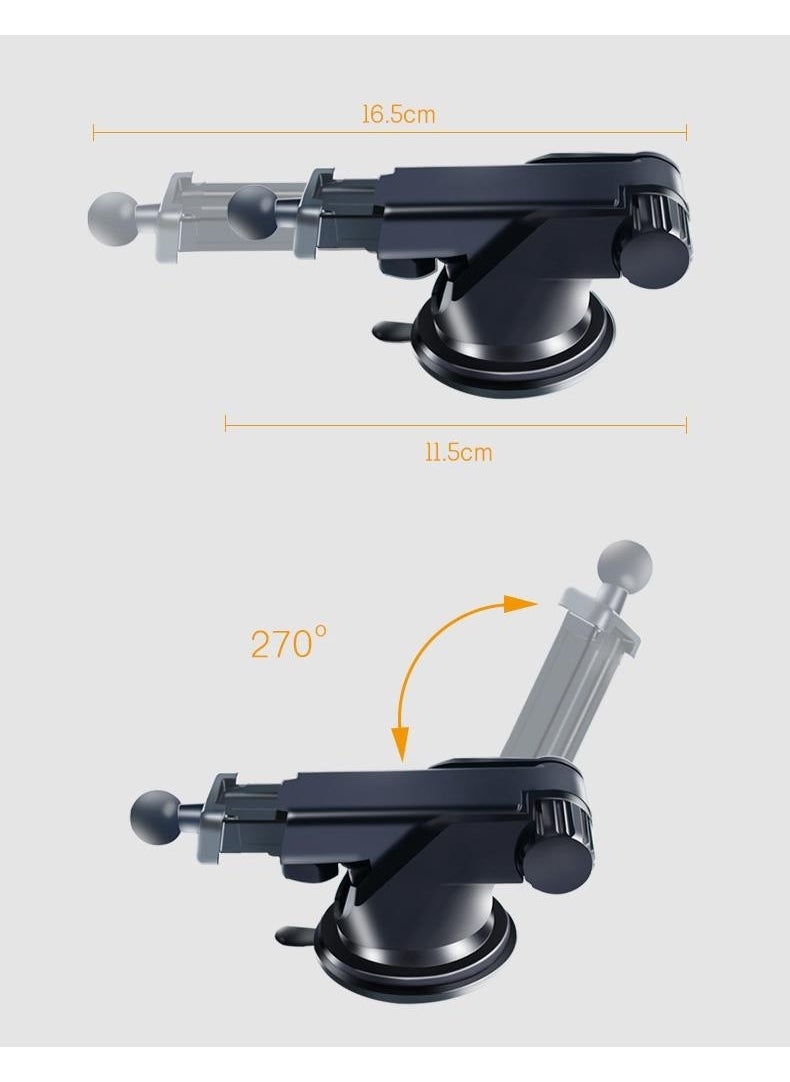 Coofbe In-Car Tablet Holder with Suction Cups, Glove Box and Windshield Adhesion, Telescopic Tablet Holder  - Image 3