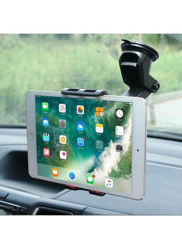 Coofbe In-Car Tablet Holder with Suction Cups, Glove Box and Windshield Adhesion, Telescopic Tablet Holder  - Image 4