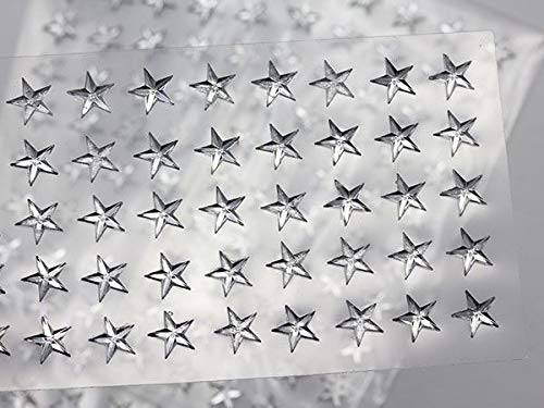 8mm Blue LQ05 Star Self Adhesive Acrylic Rhinestones Plastic Face Gems Stick On Body Jewels for DIY Cards and Invitations Crafts Bling Sticker  5 Sheets  250PCS