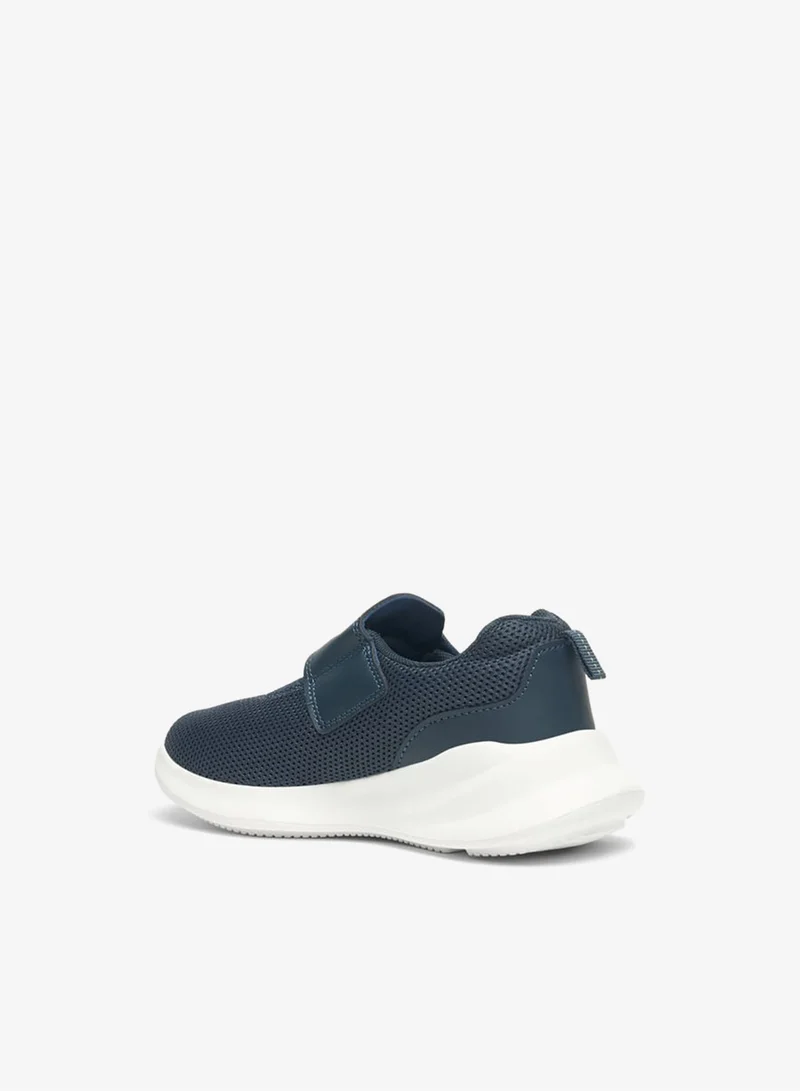 Dash Boys Textured Sports Shoes with Hook and Loop Closure