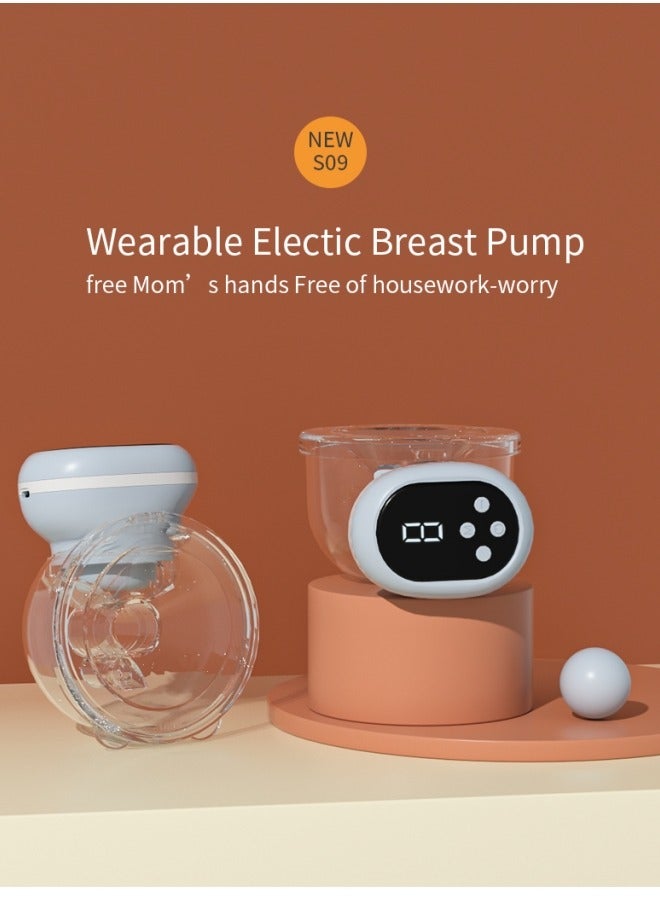 Breast Pump,Electric Breast Pump,Portable Hands-Free Breast Pump Wearable,3 Mode  Breastfeeding Pumping Mode Bule - Image 1