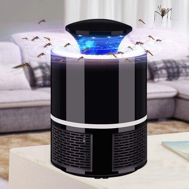 Orlenic Electric Bug Zapper Mosquito Killer Lamp, USB Powered Indoor and Outdoor Insect Trap, Safe Non-Toxic Mosquito Light with No Noise, Portable USB Mosquito Repellent Lamp, Black - Image 2