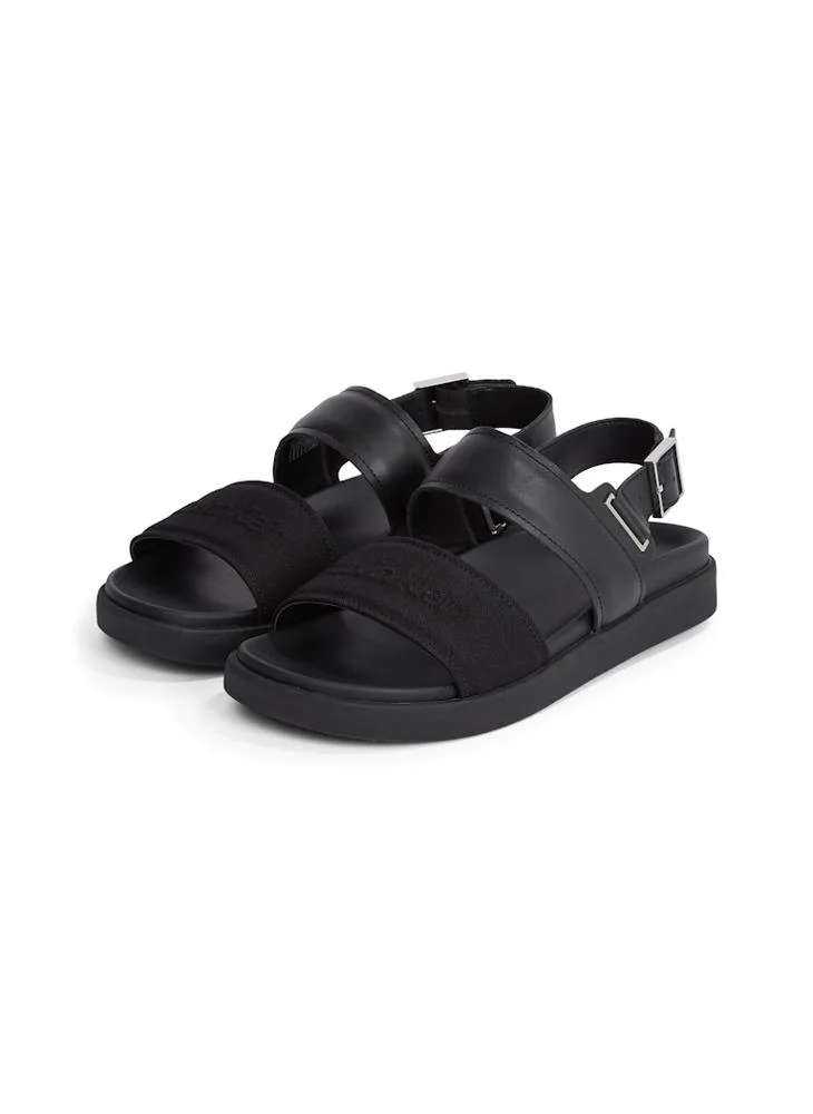 CALVIN KLEIN BACK STRAP SANDALS WITH BUCKLE