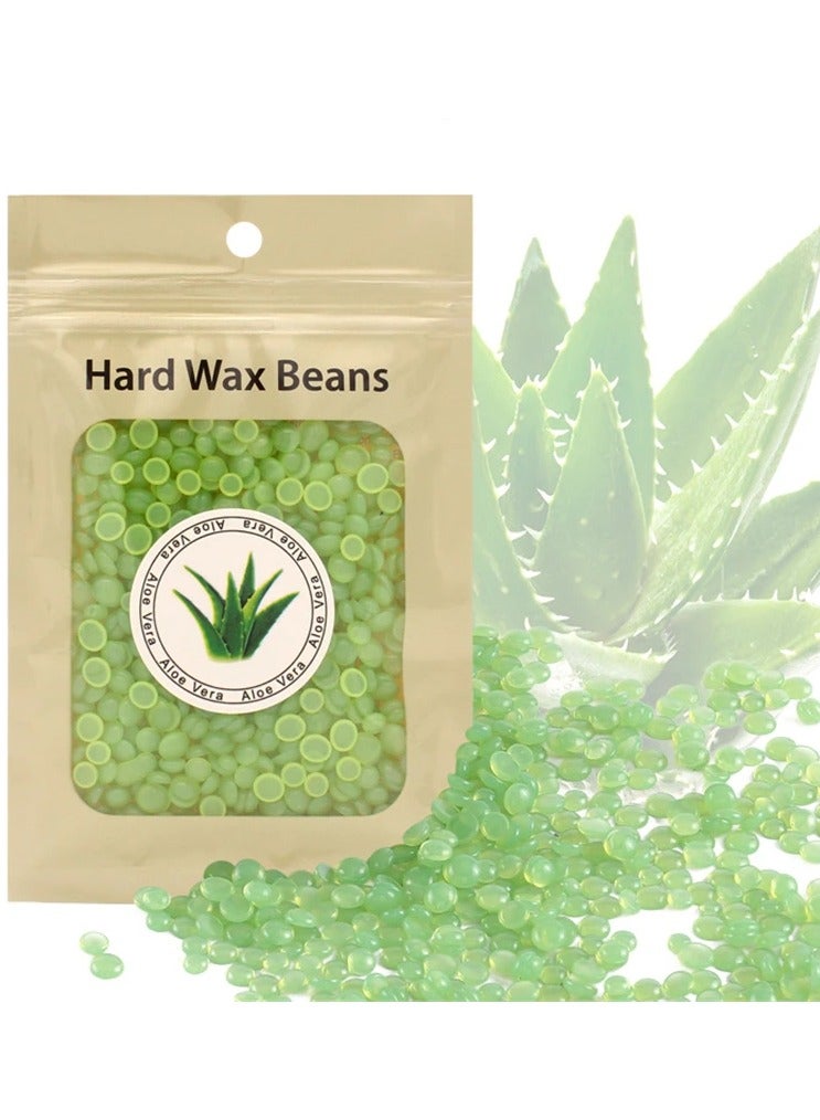 AROAQ Hair Removal Wax Hard Wax Bean Hot Film Wax Beads for Removing Excess Hair on Legs and Other Body Parts (Pack of 10, Each 25g) - Image 1