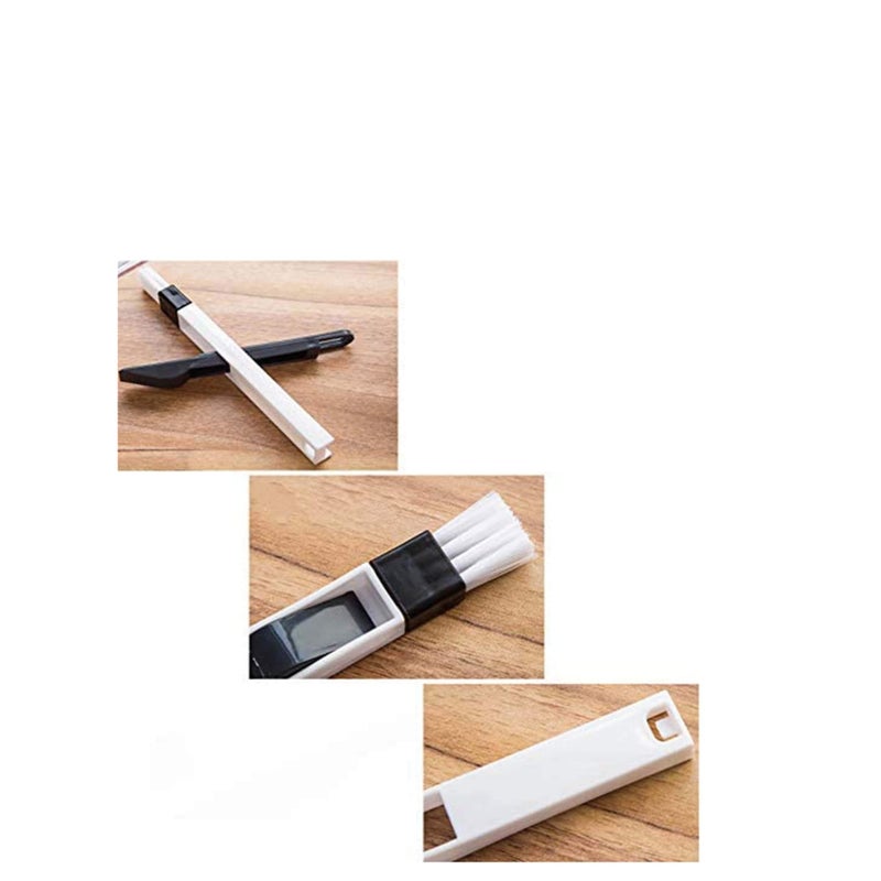 SOLARAE Window Groove Brush Window Track Door Groove Corner Detachable Cleaning Brush with Dustpan Multipurpose Hand-held Cleaning Brush Keyboard Cleaner Cleaning Tools - Image 2