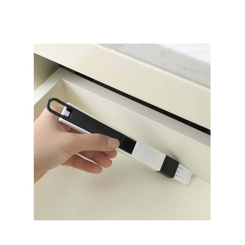 SOLARAE Window Groove Brush Window Track Door Groove Corner Detachable Cleaning Brush with Dustpan Multipurpose Hand-held Cleaning Brush Keyboard Cleaner Cleaning Tools - Image 5