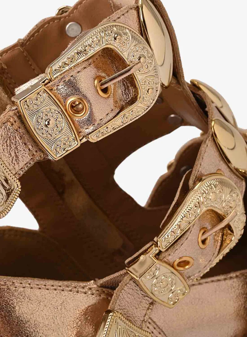 Carmen Steffens  Gold Buckle Boots for Women | Best Price UAE