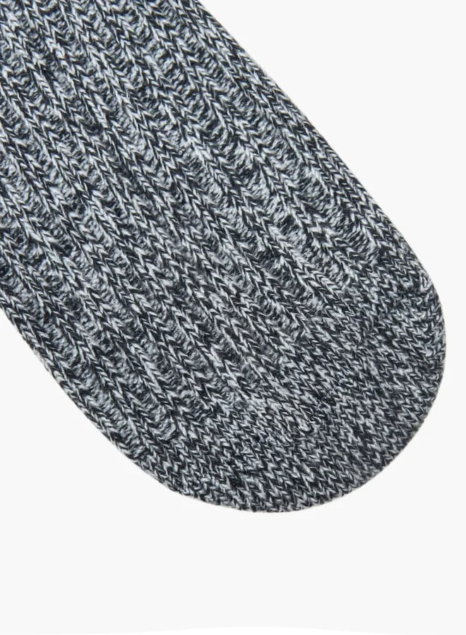 Celeste Textured Crew Length Socks - Set of 2