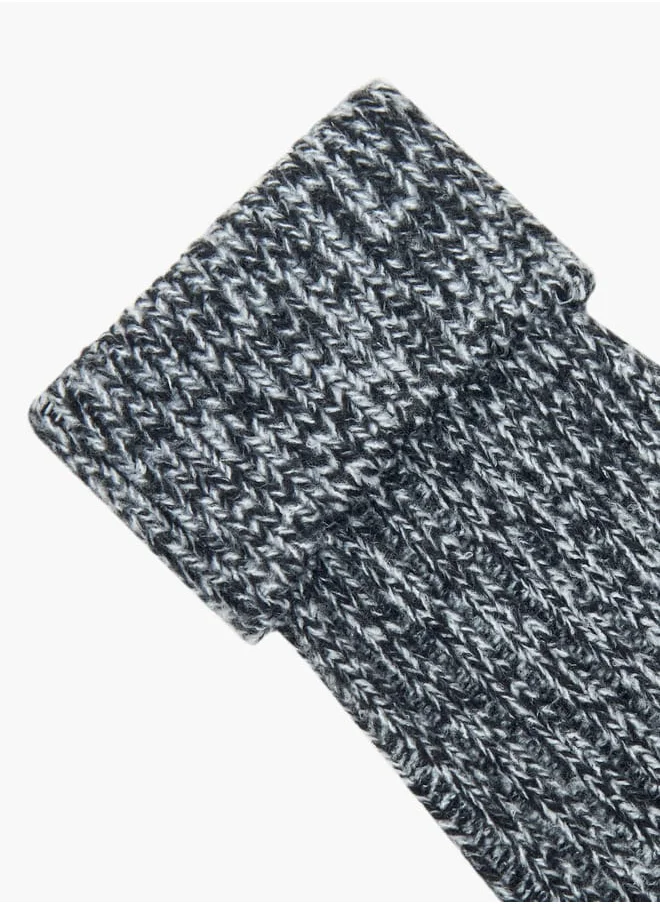 Celeste Textured Crew Length Socks - Set of 2
