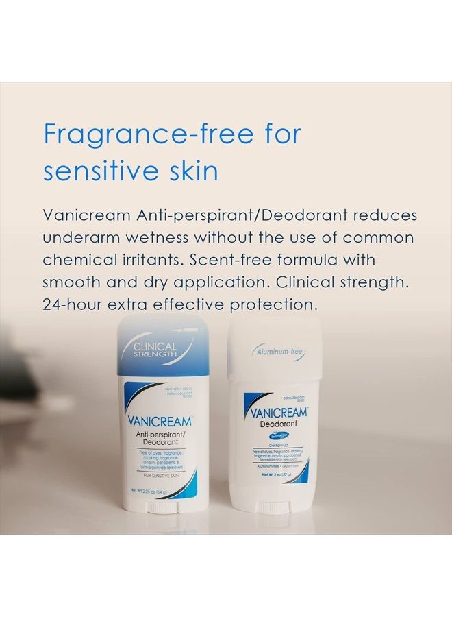 Vanicream مزيل عرق مضاد للتعرق للبشرة الحساسة - 2.25 أونصة - مزيل عرق بقوة سريرية مع حماية لمدة 24 ساعة - بدون رائحة - Image 3