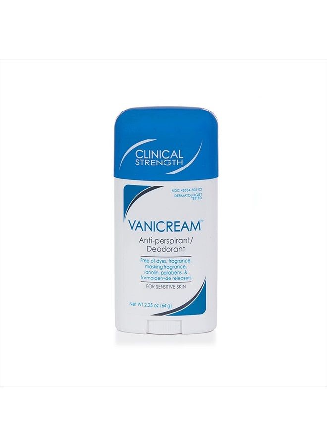 Vanicream مزيل عرق مضاد للتعرق للبشرة الحساسة - 2.25 أونصة - مزيل عرق بقوة سريرية مع حماية لمدة 24 ساعة - بدون رائحة - Image 1