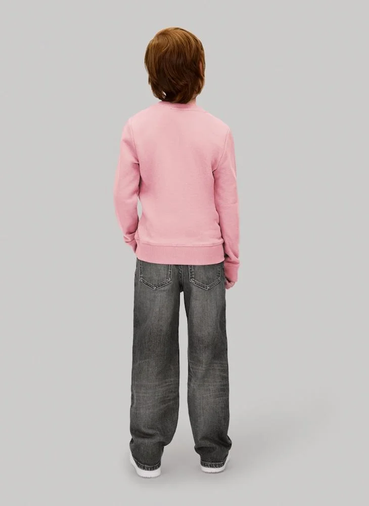 Calvin Klein Jeans Kids Logo Crew Neck Sweatshirt