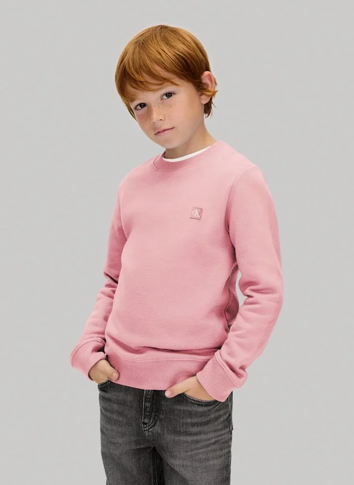 Calvin Klein Jeans Kids Logo Crew Neck Sweatshirt