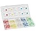 DiCUNO DiCUNO 500Pcs (5 Colors x 100P) 3MM Light Emitting Diode, White/Red/Yellow/Green/Blue Bright Diffused LED Diodes  - Image 2