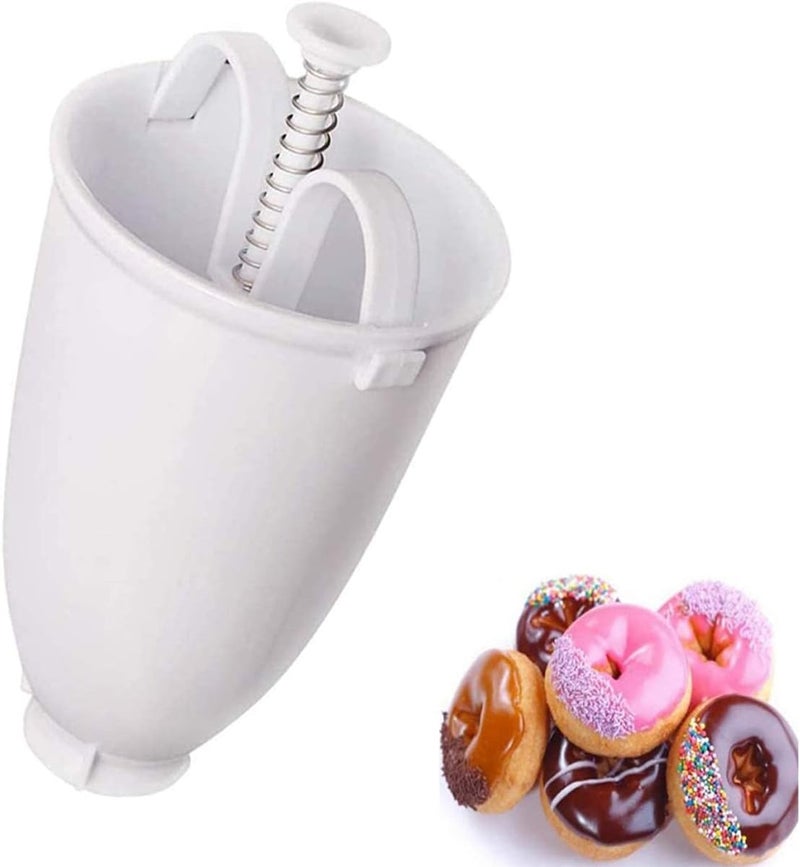 GLEVAR Donut Maker – DIY Plastic Donut Dispenser – Manual Doughnut Machine, Easy Baking Tool, Muffin & Pastry Maker, Non-Stick Kitchen Gadget for Homemade Donuts, Cupcakes & Snacks - Image 1