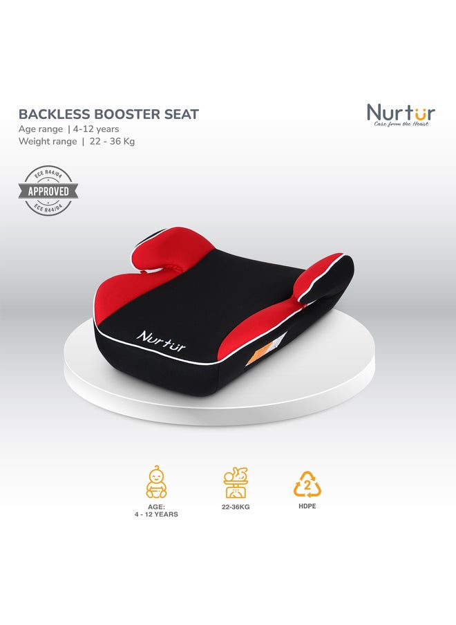 Nurtur - Nova Kids Booster Seat Arm Rest Easy to Install Universally Fit  Wide Cushioned Base Suitable from 4 years to 12 years Official Product - Image 1