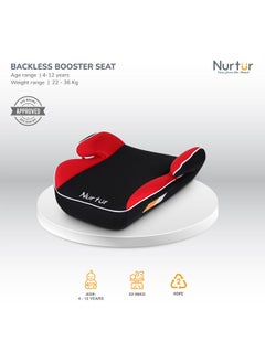 Nurtur Nova Kids Booster Seat Arm Rest Easy to Install Universally Fit  Wide Cushioned Base Suitable from 4 years to 12 years Official Product  - Image 2