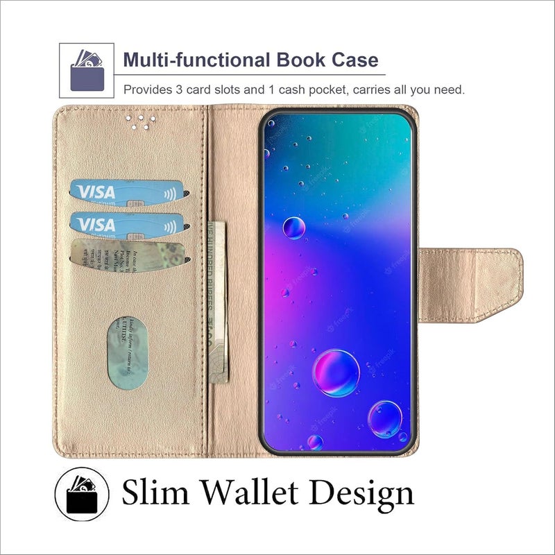 SBMS Flip Cover for Samsung Galaxy A17 5G / Samsung Galaxy F17 5G Back Cover Case with Magnatic Closure | Inbuilt Stand | Card & Money Pocket (MultiGreen) - Image 4