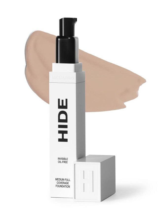 HIDE PREMIUM Liquid Foundation, Multi-Use Waterproof Foundation, Medium/Full Coverage Foundation, Shades for All Skin Types (See Shade Finder), Vanilla, 1 fl oz - Image 1