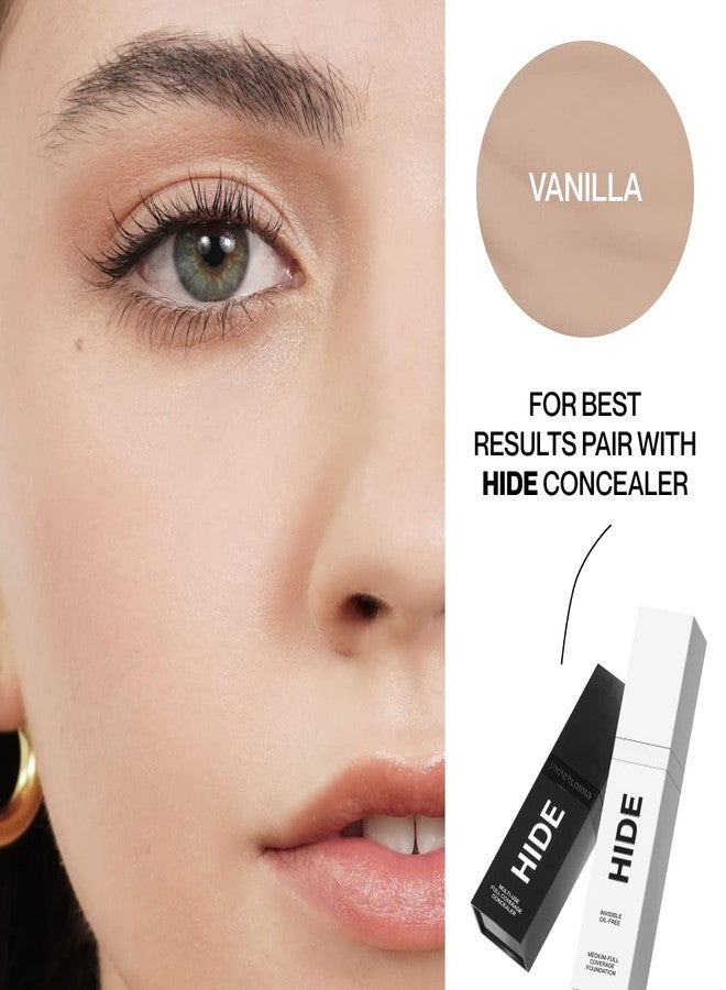HIDE PREMIUM Liquid Foundation, Multi-Use Waterproof Foundation, Medium/Full Coverage Foundation, Shades for All Skin Types (See Shade Finder), Vanilla, 1 fl oz - Image 5