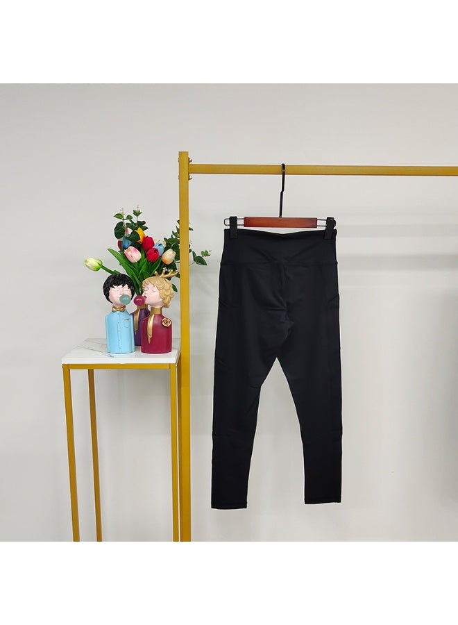 عام أسود الصالة الرياضية طماق النساء اليوغا السراويل تشغيل اللياقة البدنية يغطي الرجل - Image 1