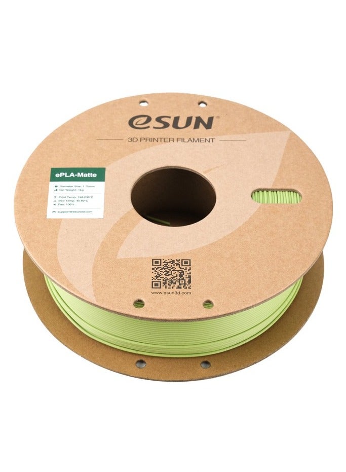 eSUN Matte PLA 3D Printer Filament, PLA 1.75 mm, Dimensional Accuracy +/- 0.05 mm, 1 kg Spool (2.2 lbs) Filament for 3D Printers, Matcha Green - Image 2