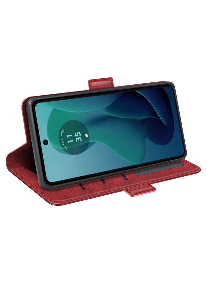 S-TOP Case For Motorola Moto G 5G 2024 Dual-side Magnetic Buckle Horizontal Flip Leather Phone Case - Image 5