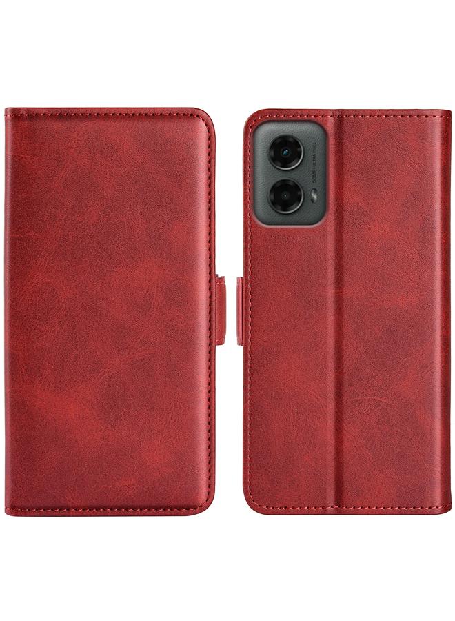 S-TOP Case For Motorola Moto G 5G 2024 Dual-side Magnetic Buckle Horizontal Flip Leather Phone Case - Image 1