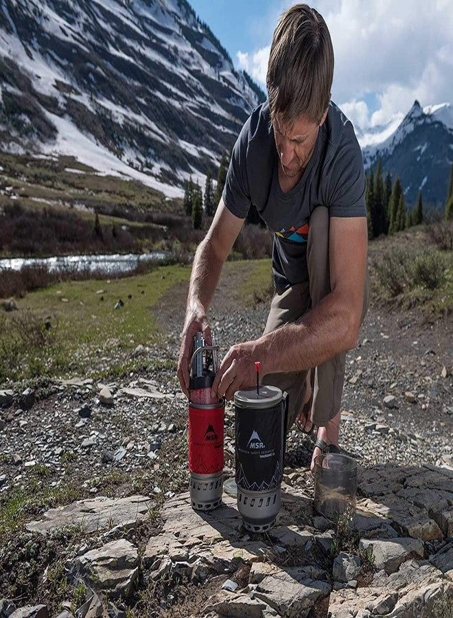 إم اس أر طقم مكبس قهوة MSR WindBurner، سعة 1.8 لتر، أحمر - Image 5