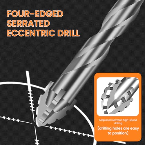 Serplex® 10Pcs Wood Countersink Drill Bit Set, with 5Pcs Extra Pilot Drill Bit, 5/16" Round Shank, Hex Key Wrench, Counter Sinker for Woodworking, 5 Sizes 2.8X10, 3.0X10, 3.2X10, 3.5X10, 4.0X10 - Image 5