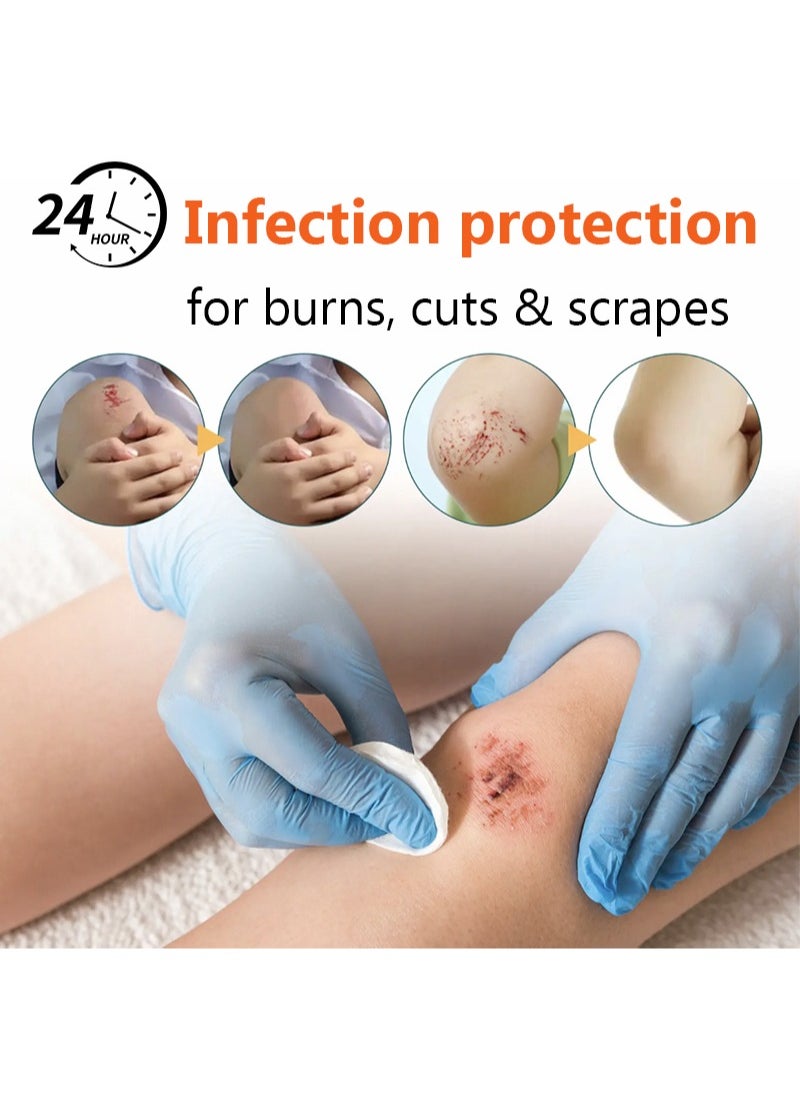 DERMFREE Triple Antibiotic First Aid Ointment,0.7oz First Aid Antibiotic Ointment,24-Hour Infection Protection,Wound Care Treatment for Minor Scrapes,Burns and Cuts  - Image 2