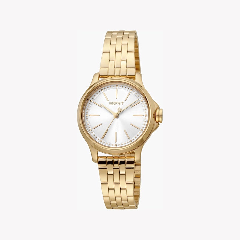 ESPRIT Women's Gold Stainless Steel Watch, Silver Dial|ES1L144M2045 - Image 2