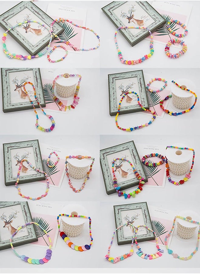 GROIC 700PCS Ocean Theme Colorful Bracelet Beads DIY Beads Making Kit with 10M Rope  - Image 3