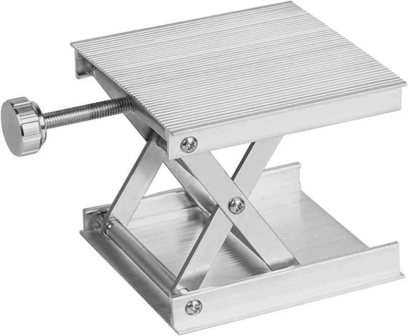 Calidaka Lab Scissors Jack, Stainless Steel Support Jack Platform Lift Stand Table, Aluminum Alloy Measure Tool for Science Experiment Stand - Image 1