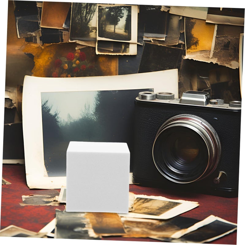 3 Pcs Smooth White Foam Geometric Cube Models for Product Photography Studio Props - Image 3