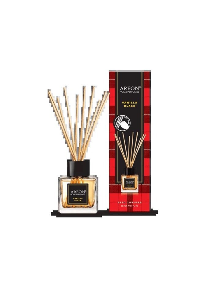 Areon Home Perfumes Sticks 50ml Tartan Vanilla Black - Image 1